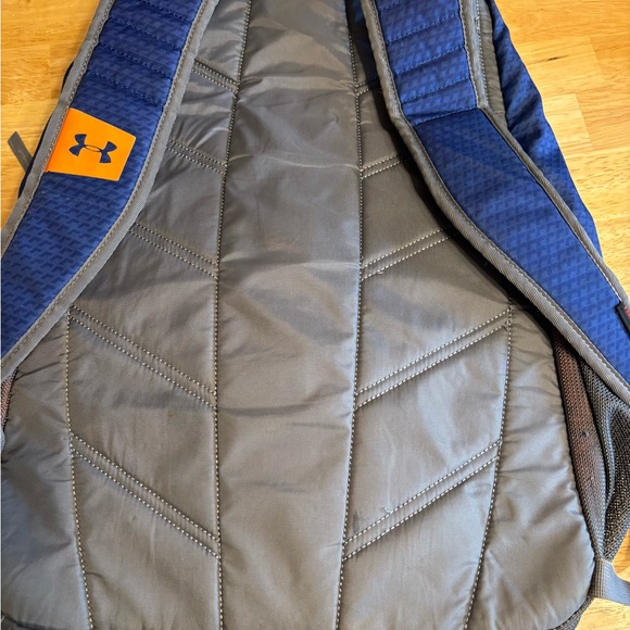 Under Armour Blue and Orange Men's Backpack - Picture 3 of 4